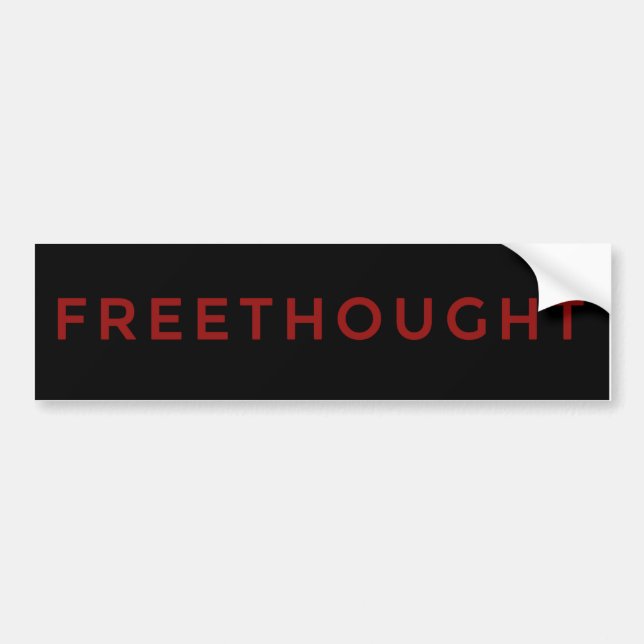 Autocollant De Voiture Freethought sceptique Bumperstickers (Devant)