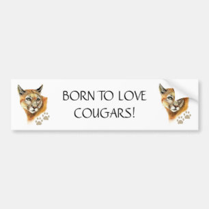 AUTOCOLLANT DE VOITURE FREIN DE COUGARS FUNNY COUGAR QUOTE ART