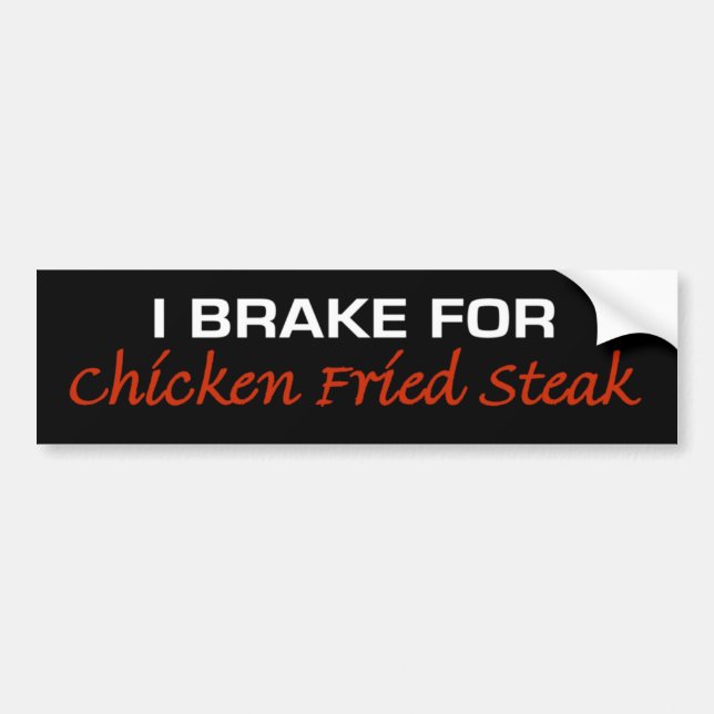 Autocollant De Voiture Frein pour le bifteck frit par poulet (Devant)