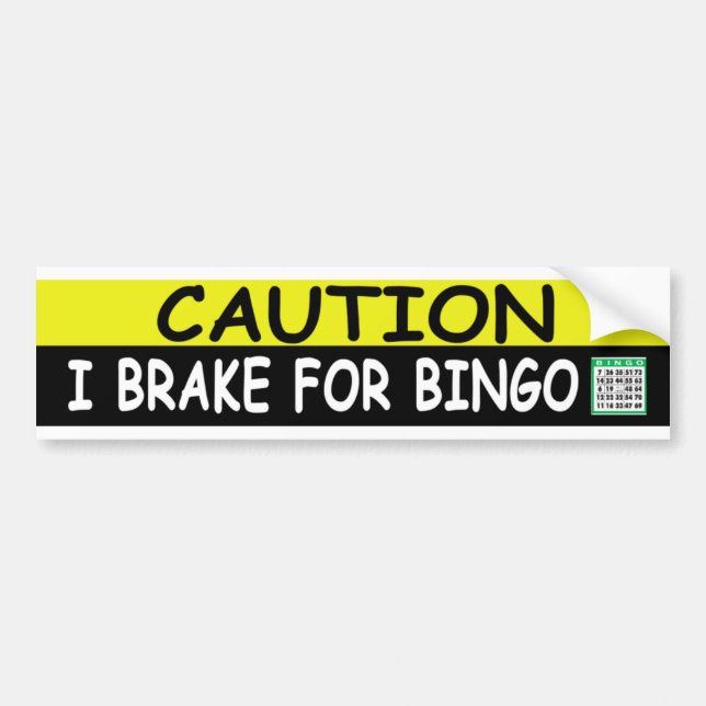 Autocollant De Voiture Frein pour le BINGO-TEST (Devant)