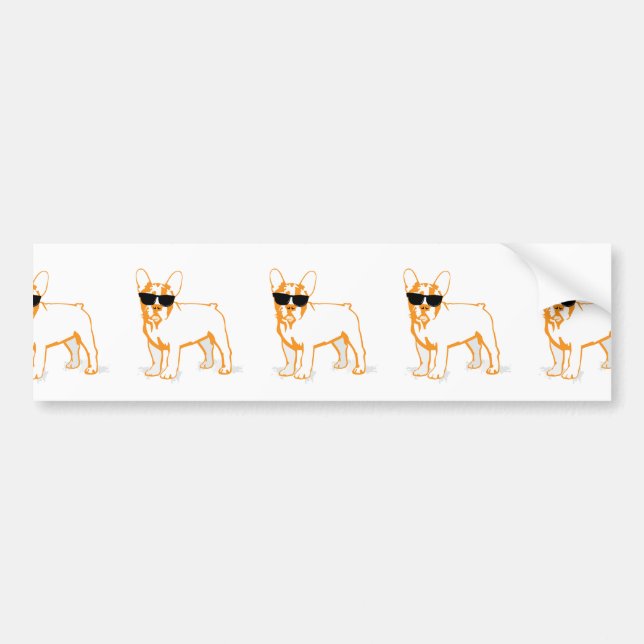 Autocollant De Voiture Frenchie Howlelu (Devant)