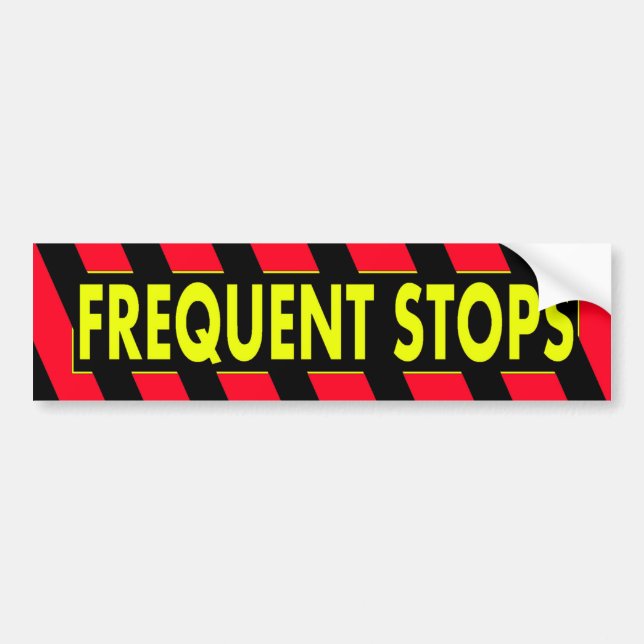 Autocollant De Voiture Fréquentez les arrêts (Devant)