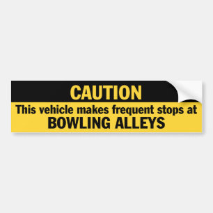 Autocollant De Voiture Fréquentez les arrêts (le bowling)