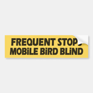 Autocollant De Voiture Fréquentez les aveugles mobiles d'oiseau d'arrêts
