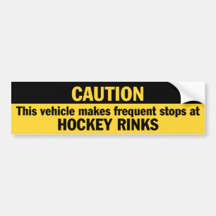Autocollant De Voiture Fréquents Arrêts (Hockey)
