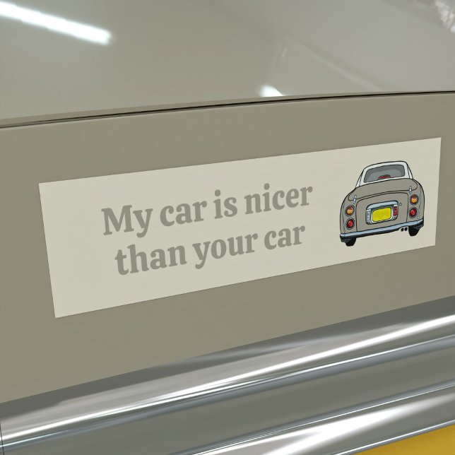 Autocollant De Voiture Funny Ma voiture est plus belle Topaz Figaro Stick (Is your topaz mist figaro car nicer than the rest? I bet it is. Here's your bumper sticker for proof)