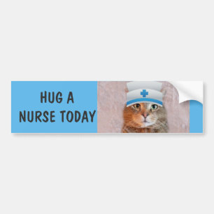 Autocollant De Voiture Funny Nurse Cat