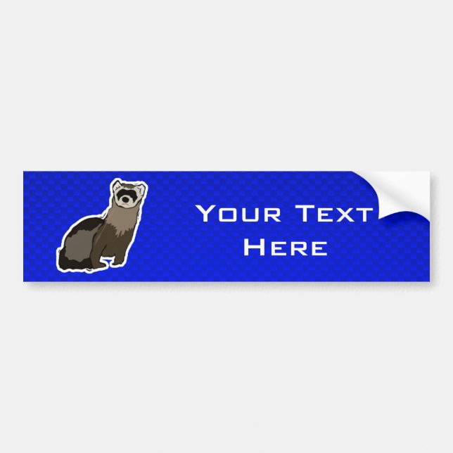 Autocollant De Voiture Furet bleu (Devant)