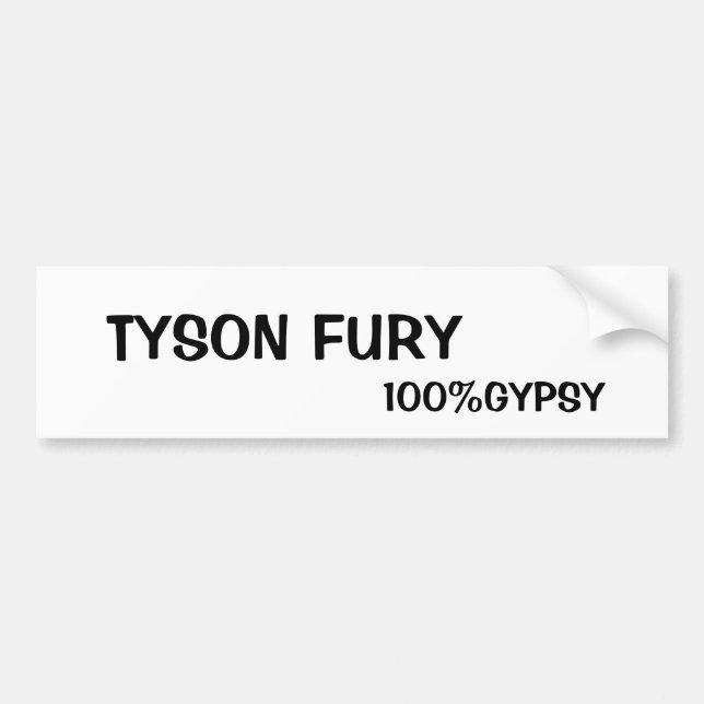Autocollant De Voiture FUREUR gitane de substance et de TYSON (Devant)