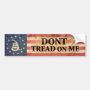 Autocollant De Voiture Gadsden et drapeau des USA 1776