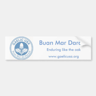 Autocollant De Voiture GaelicUSA Bumpersticker