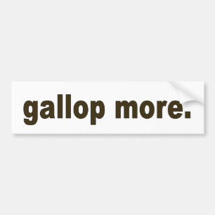 Autocollant De Voiture Galopez plus d'adhésif pour pare-chocs