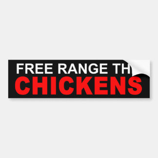 AUTOCOLLANT DE VOITURE GAMME LIBRE LES POULETS