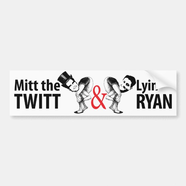 Autocollant De Voiture Gant le Twitt et le Lyin' Ryan (Devant)