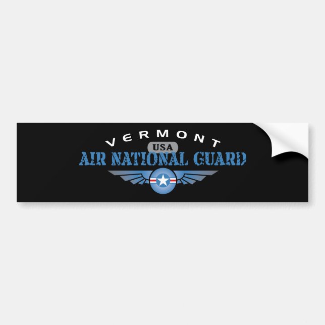 Autocollant De Voiture Garde nationale d'air du Vermont (Devant)