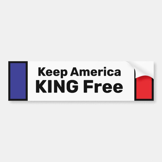 Autocollant De Voiture Garder l'Amérique KING GRATUIT (Devant)