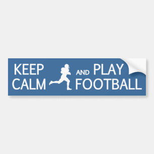 Autocollant De Voiture Gardez le bumpersticker de coutume du football de