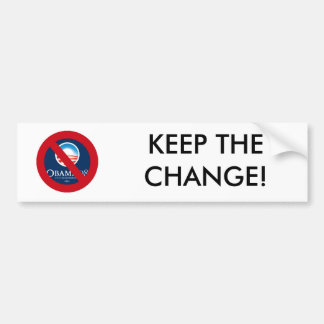 AUTOCOLLANT DE VOITURE GARDEZ LE CHANGEMENT !