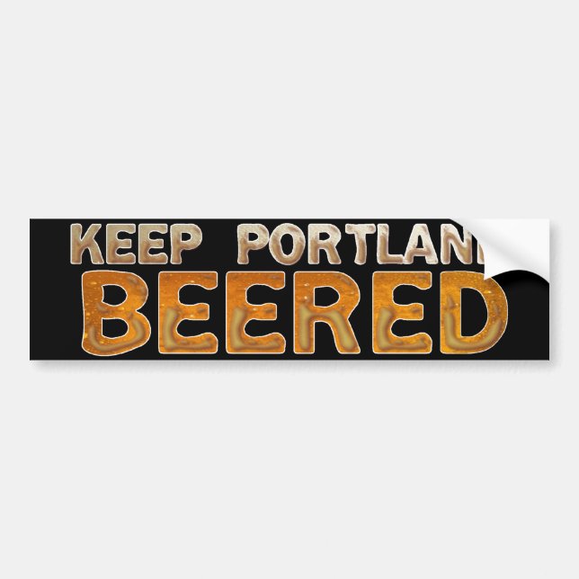 Autocollant De Voiture Gardez Portland Beered 3 (Devant)