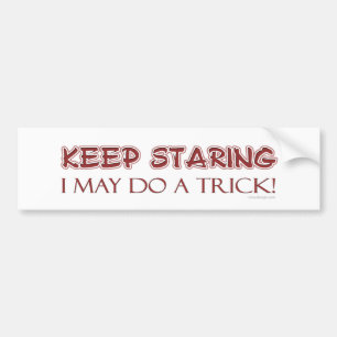 Autocollant De Voiture Gardez regarder Bumpersticker