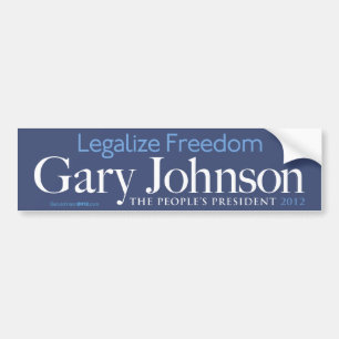 Autocollant De Voiture Gary Johnson légalisent l'adhésif pour pare-chocs