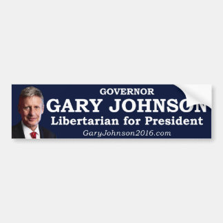 Autocollant De Voiture Gary Johnson pour le président