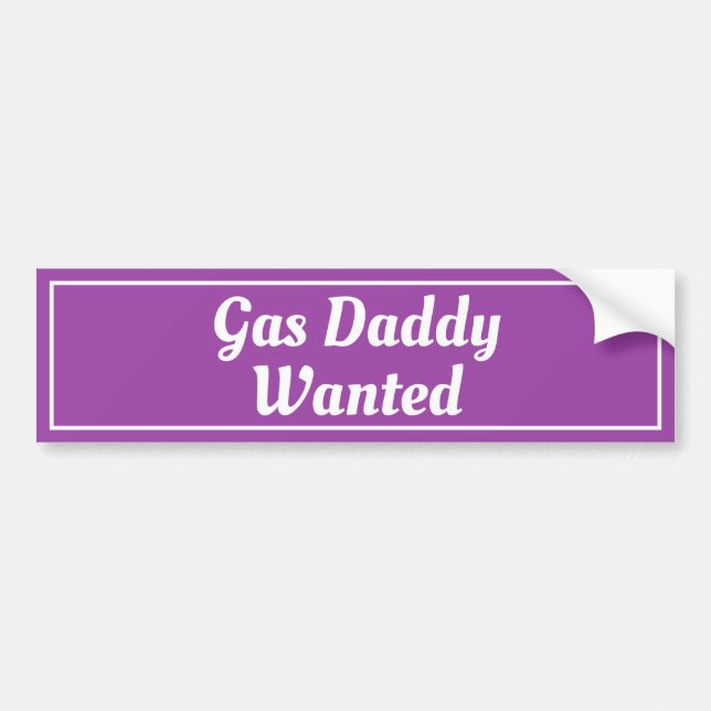 Autocollant De Voiture Gas papa Recherché (Devant)
