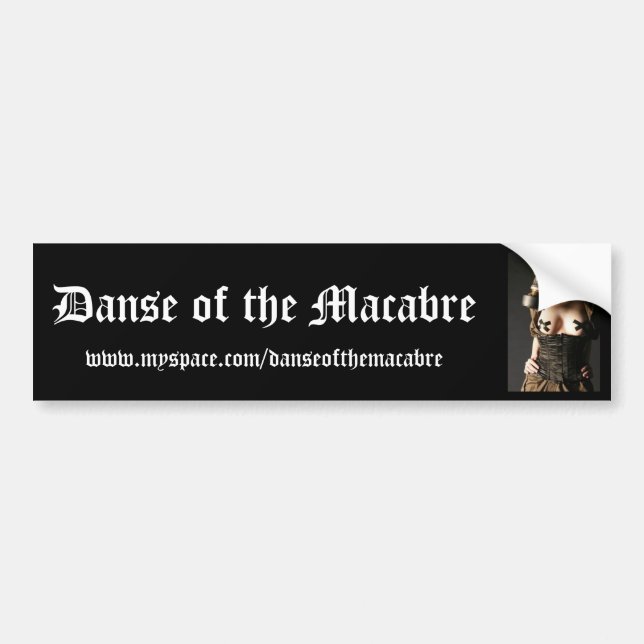 Autocollant De Voiture Gasmask-Mode-Fétiche, Danse du macabre, W… (Devant)