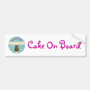 Autocollant De Voiture Gâteau à bord