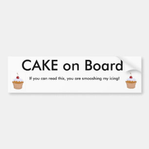 Autocollant De Voiture Gâteau à bord !