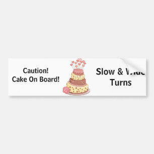 Autocollant De Voiture Gâteau à bord d'adhésif pour pare-chocs