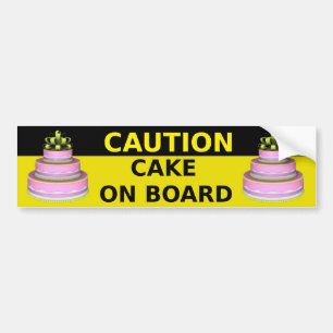Autocollant De Voiture Gâteau à bord d'autocollant
