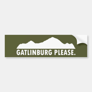Autocollant De Voiture Gatlinburg Tennessee S'il vous plaît