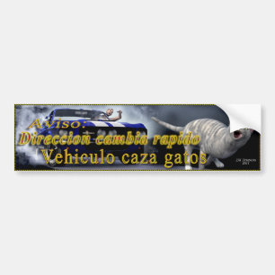 Autocollant De Voiture Gatos de caza de Vehiculo