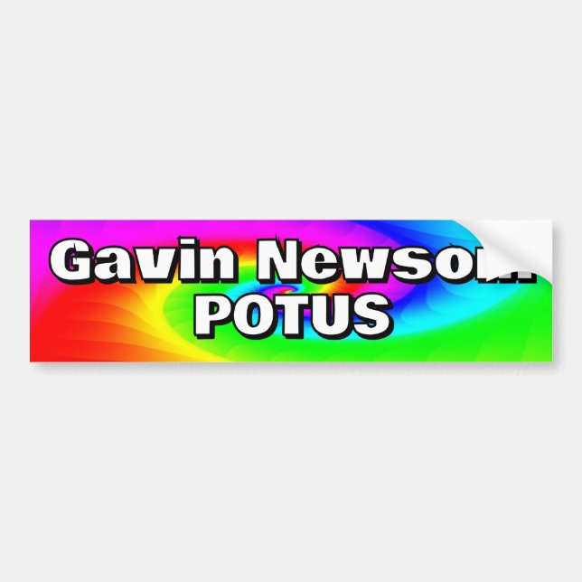 Autocollant De Voiture Gavin Newsom POTUS (Devant)