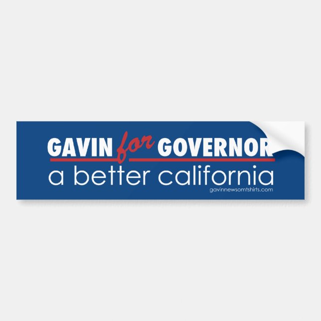 Autocollant De Voiture Gavin pour le gouverneur (Devant)