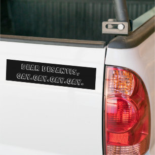 AUTOCOLLANT DE VOITURE GAY GAY GAY GAY