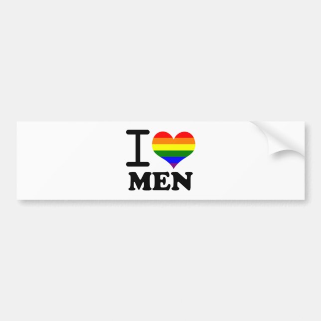 Autocollant De Voiture Gay pride - amour d'I mon compagnon (Devant)