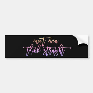 Autocollant De Voiture Gay pride  Sunset Parties scintillant rose noir
