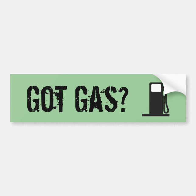 Autocollant De Voiture Gaz obtenu ? (Devant)