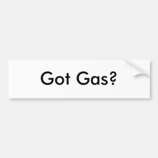 Autocollant De Voiture Gaz obtenu ? Adhésif pour pare-chocs