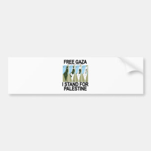 Autocollant De Voiture GAZA SÛR LIBRE PALESTINE.png