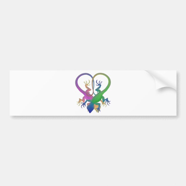Autocollant De Voiture Géants du coeur (Devant)