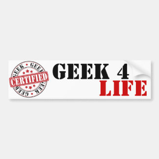 Autocollant De Voiture Geek certifié