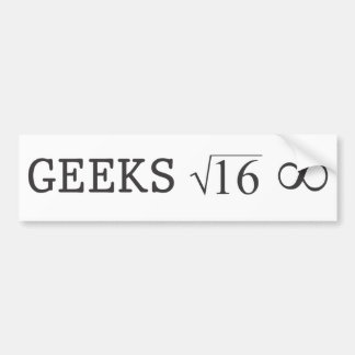 Autocollant De Voiture Geeks pour jamais