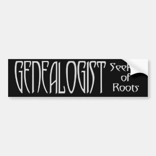 AUTOCOLLANT DE VOITURE GÉNÉALOGISTE