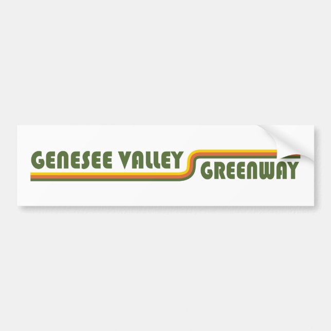 Autocollant De Voiture Genesee Valley Greenway New York (Devant)