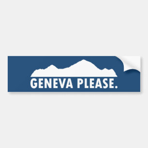 Autocollant De Voiture Genève Suisse S'il vous plaît