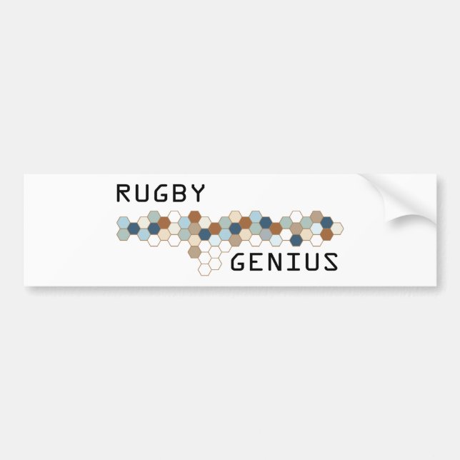 Autocollant De Voiture Génie de rugby (Devant)