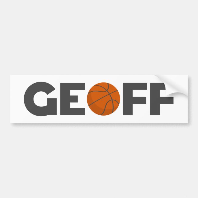 Autocollant De Voiture Geoff Basket (Devant)